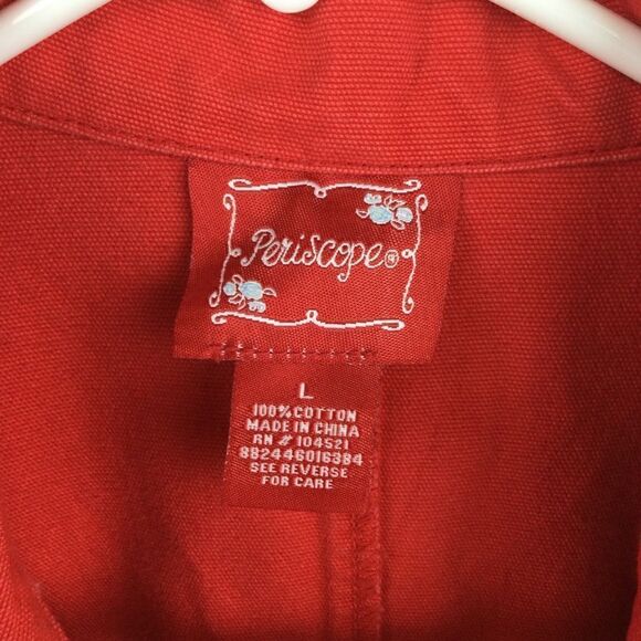 Periscope Red Double Breasted Blazer Jacket - Large - Picture 2 of 10